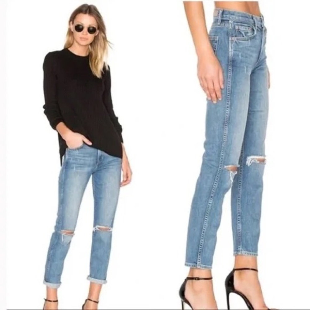 Grlfrnd Naomi High Waist Straight Leg Jeans
